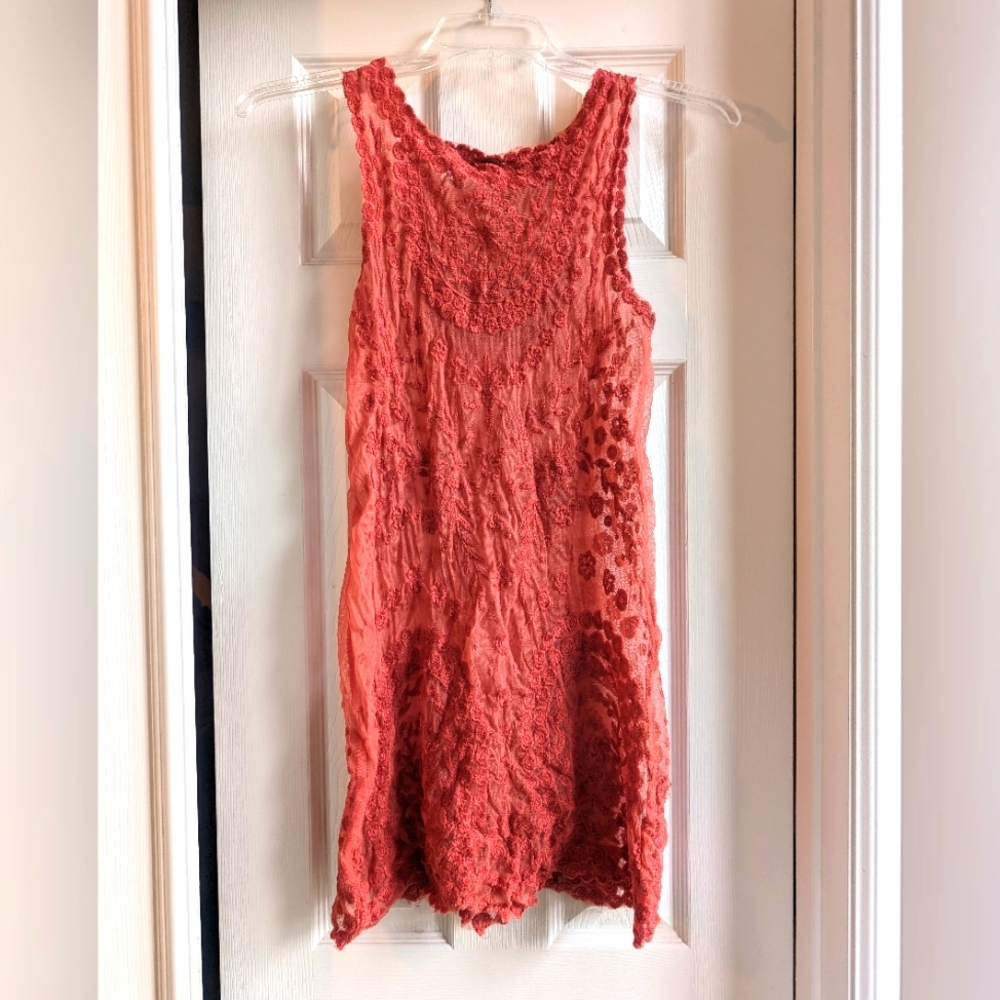 Free People Sheer Mini dress
